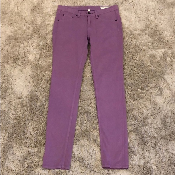 Rag & Bone Violet Cotton Modal Legging Pants NWOT - Picture 1 of 8